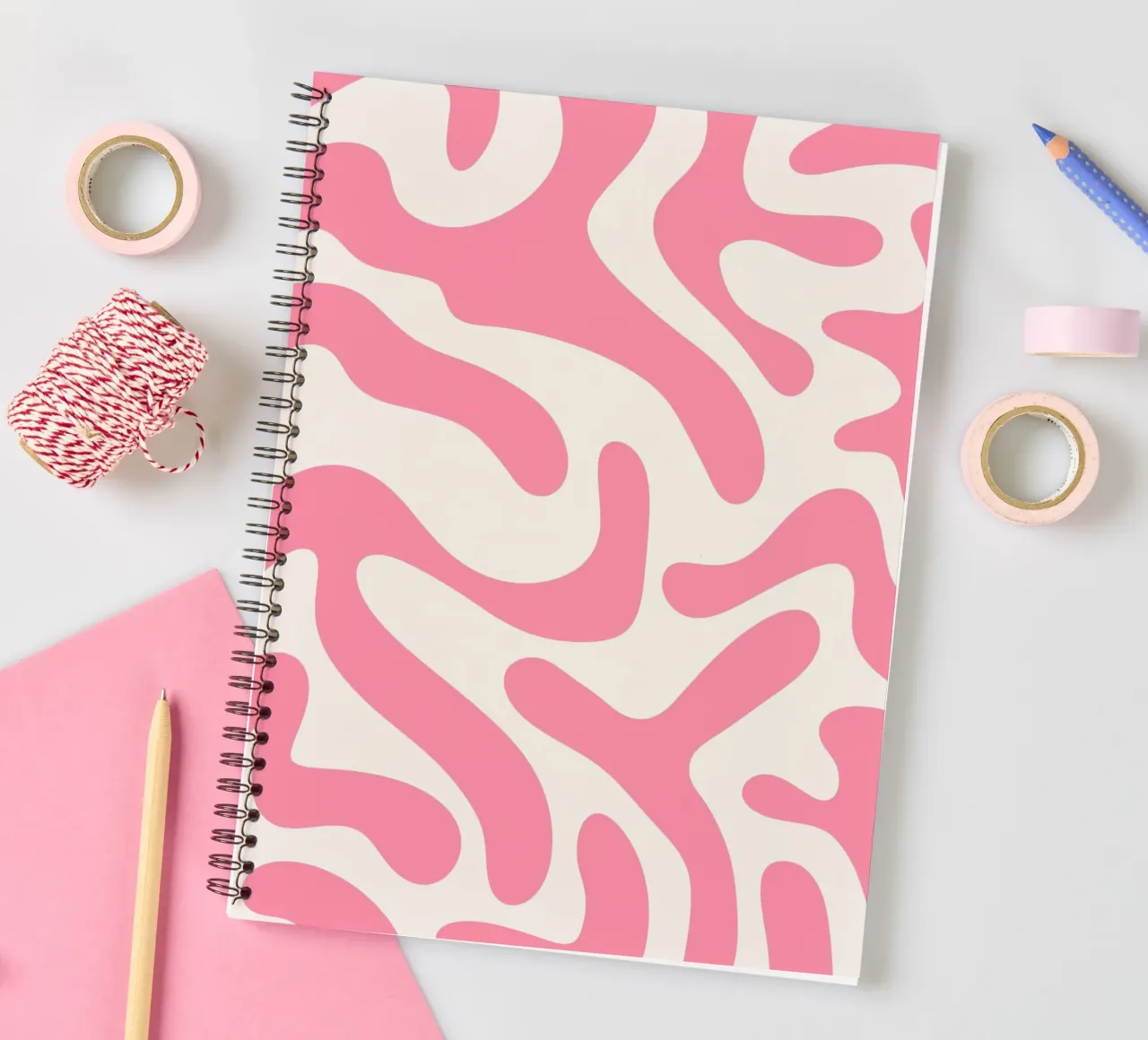 Funky Tiger Rosa spiral notebook by BAINAI