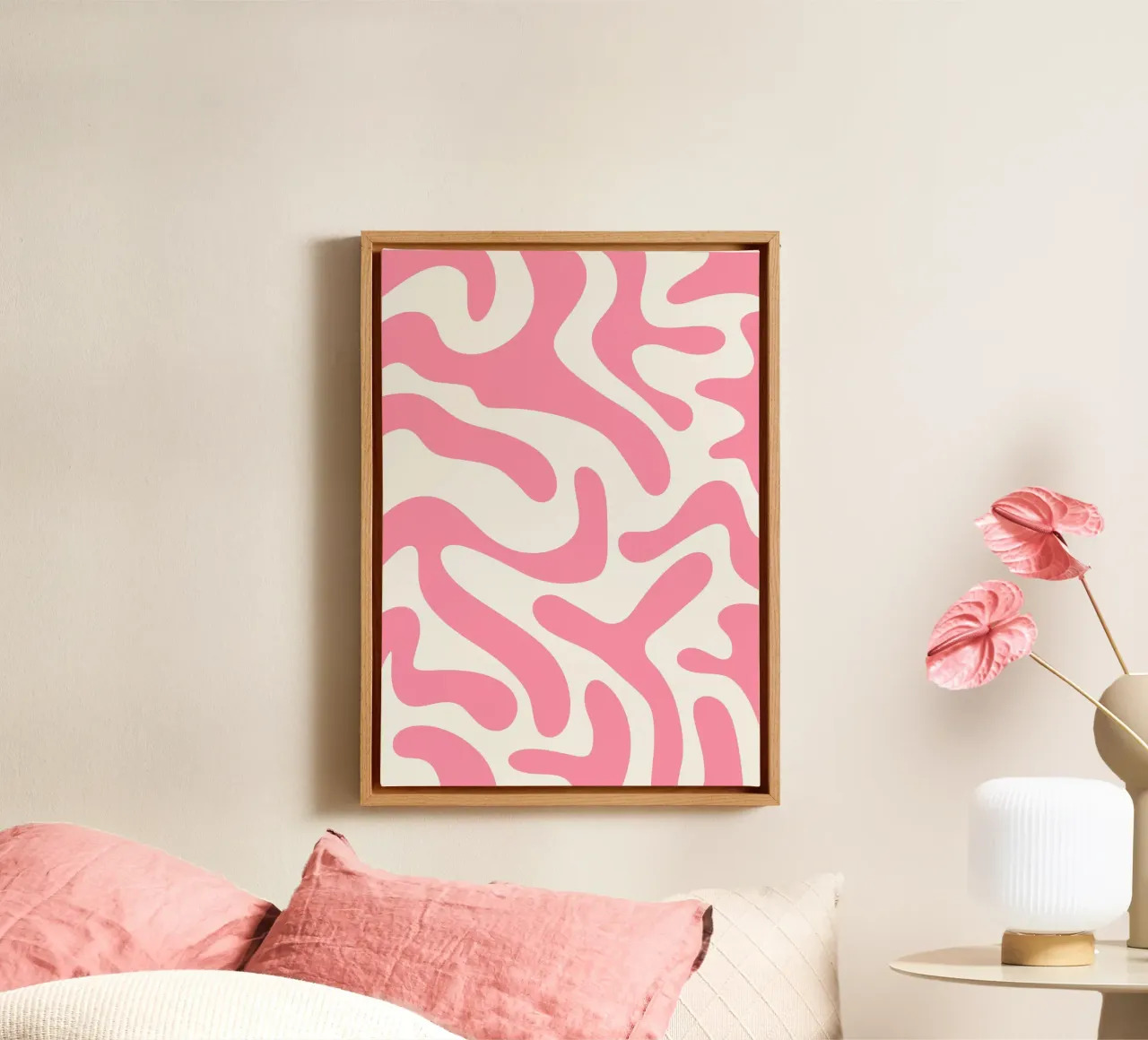 Funky Tiger Rosa canvas by BAINAI