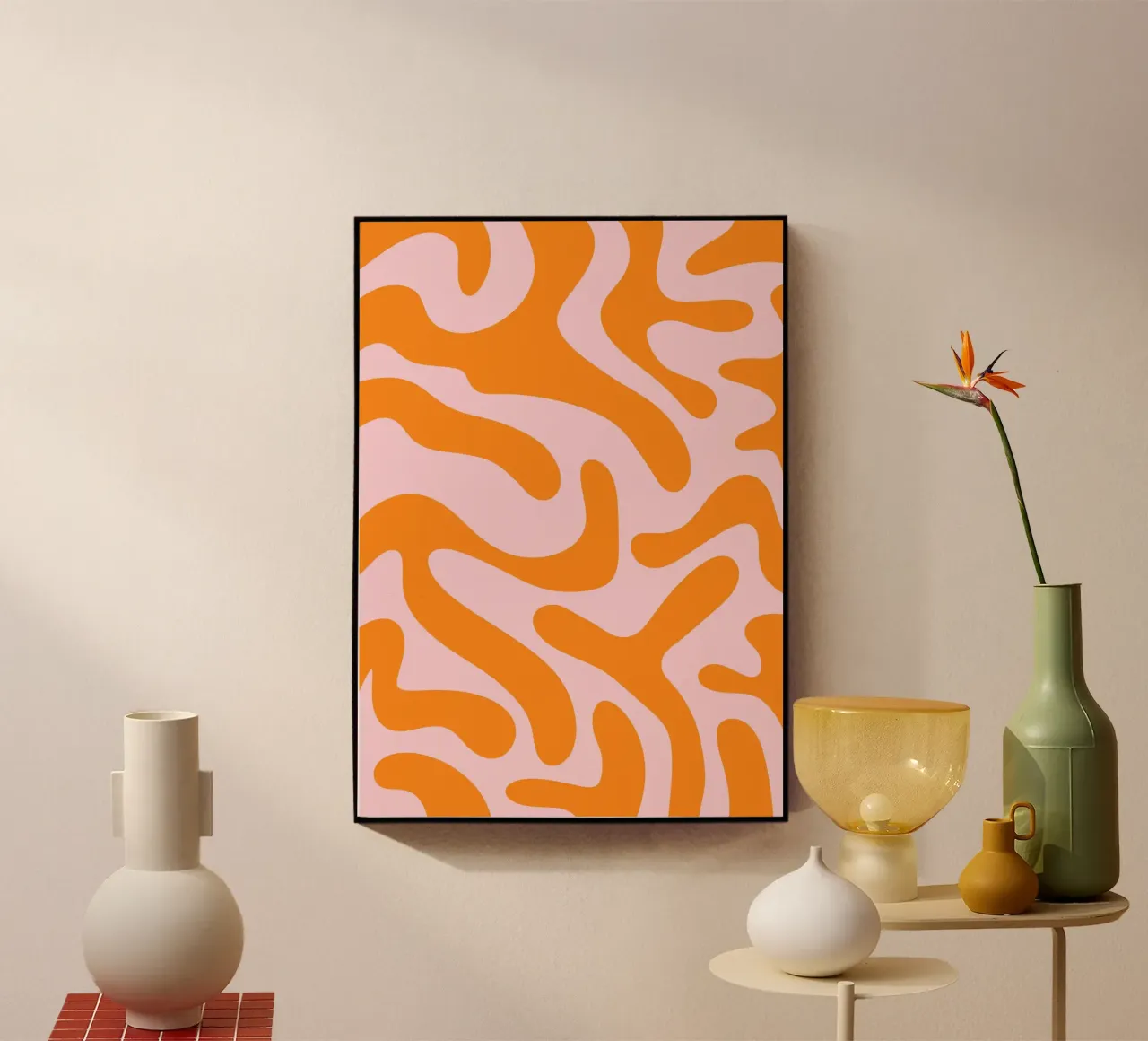 Funky Tiger Orange plexiglass da BAINAI