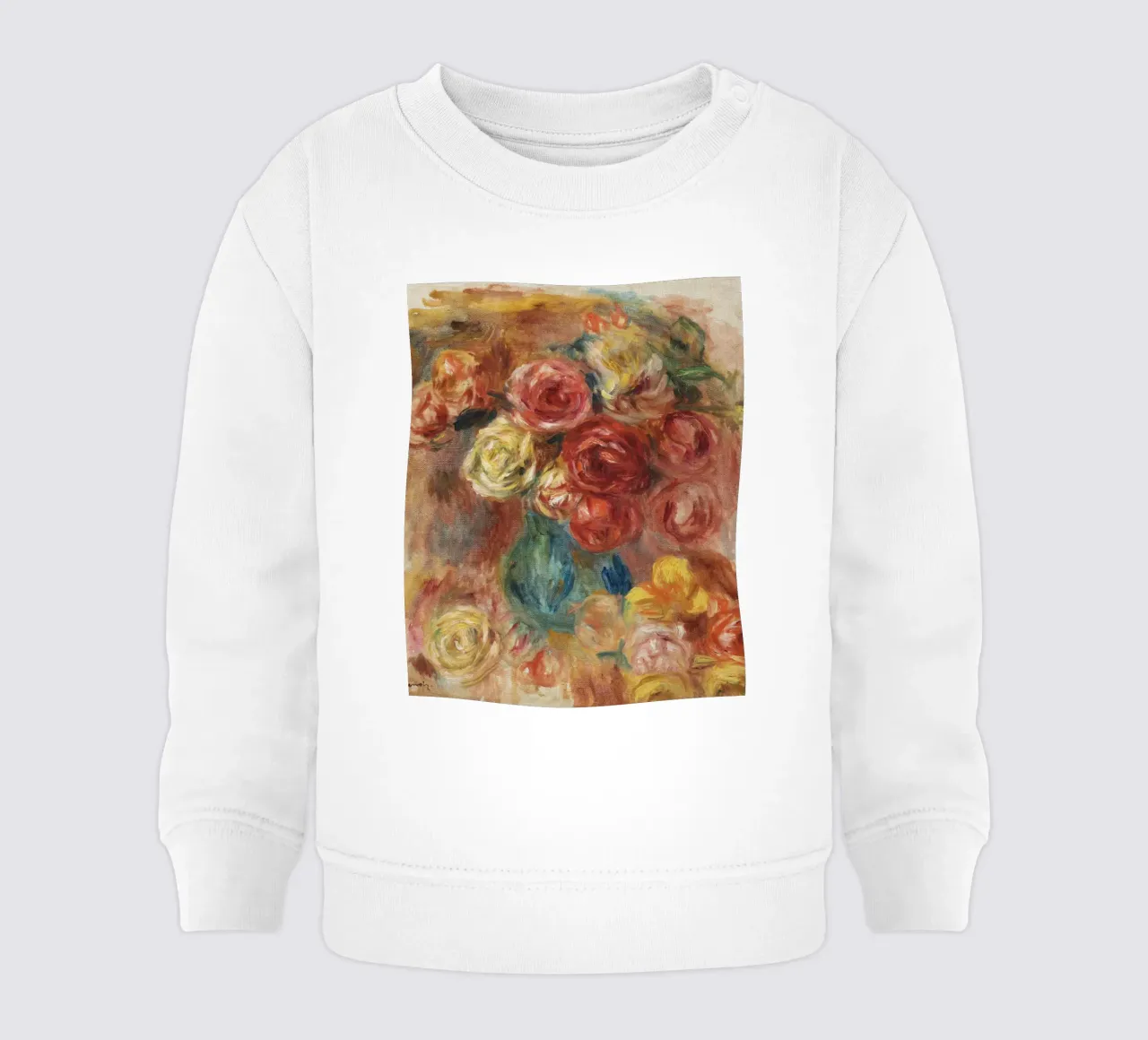 Pierre-Auguste Renoir - Fiori felpa neonato da Timeless Artworks