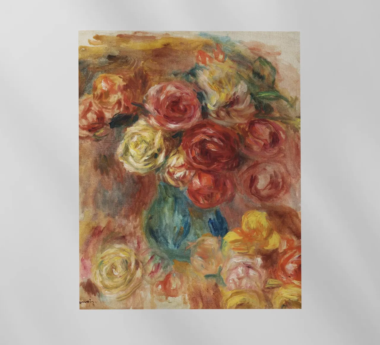 Pierre-Auguste Renoir - Fiori pellicola backlit da Timeless Artworks