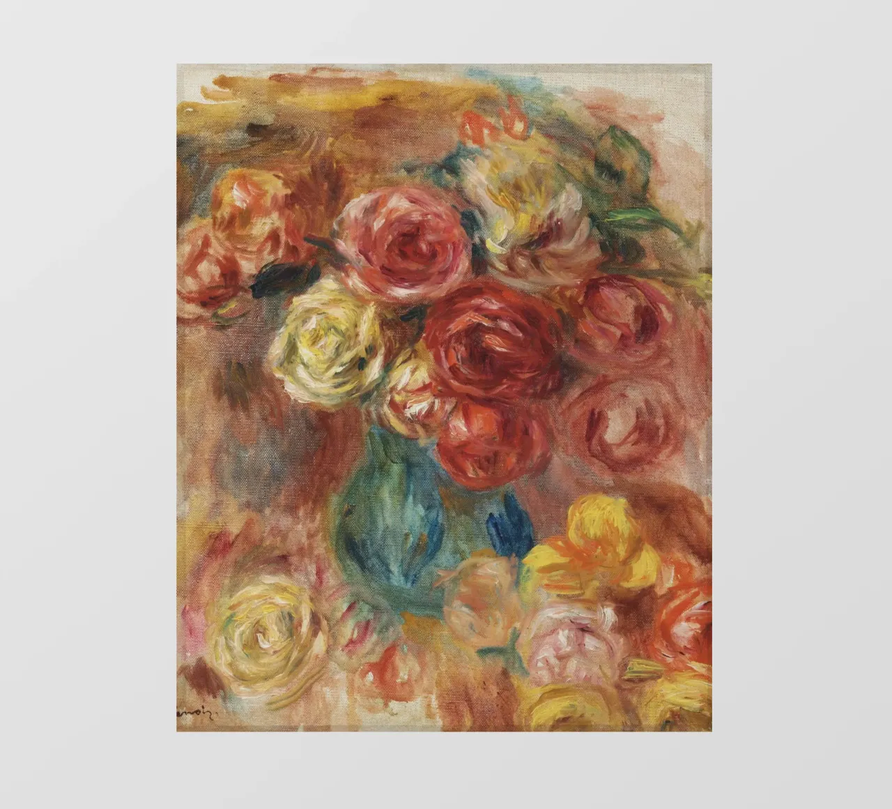 Pierre-Auguste Renoir - Fiori telo in pvc da Timeless Artworks