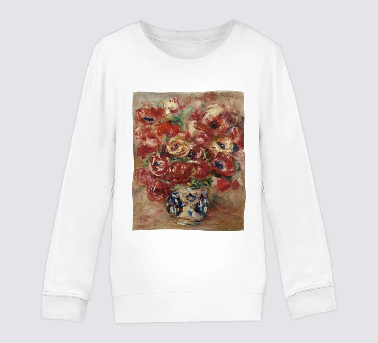 Pierre-Auguste Renoir - Fiori in un vaso felpa bambino da Timeless Artworks
