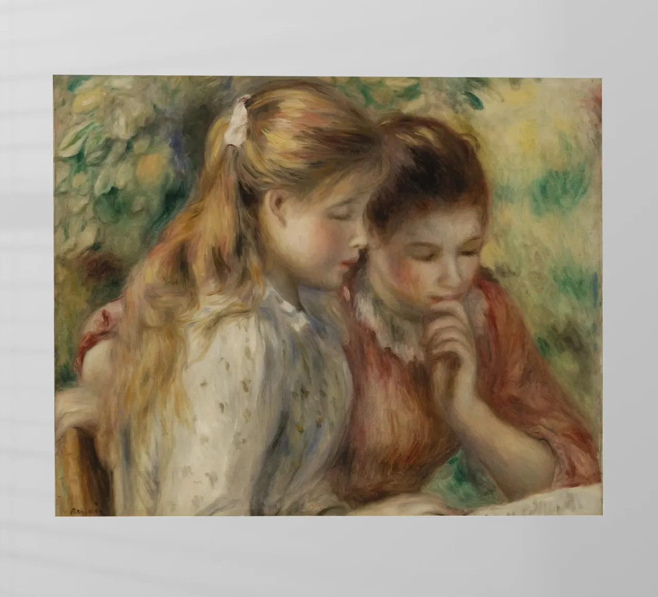 Pierre-Auguste Renoir - The Reading backlit film by Timeless Artworks