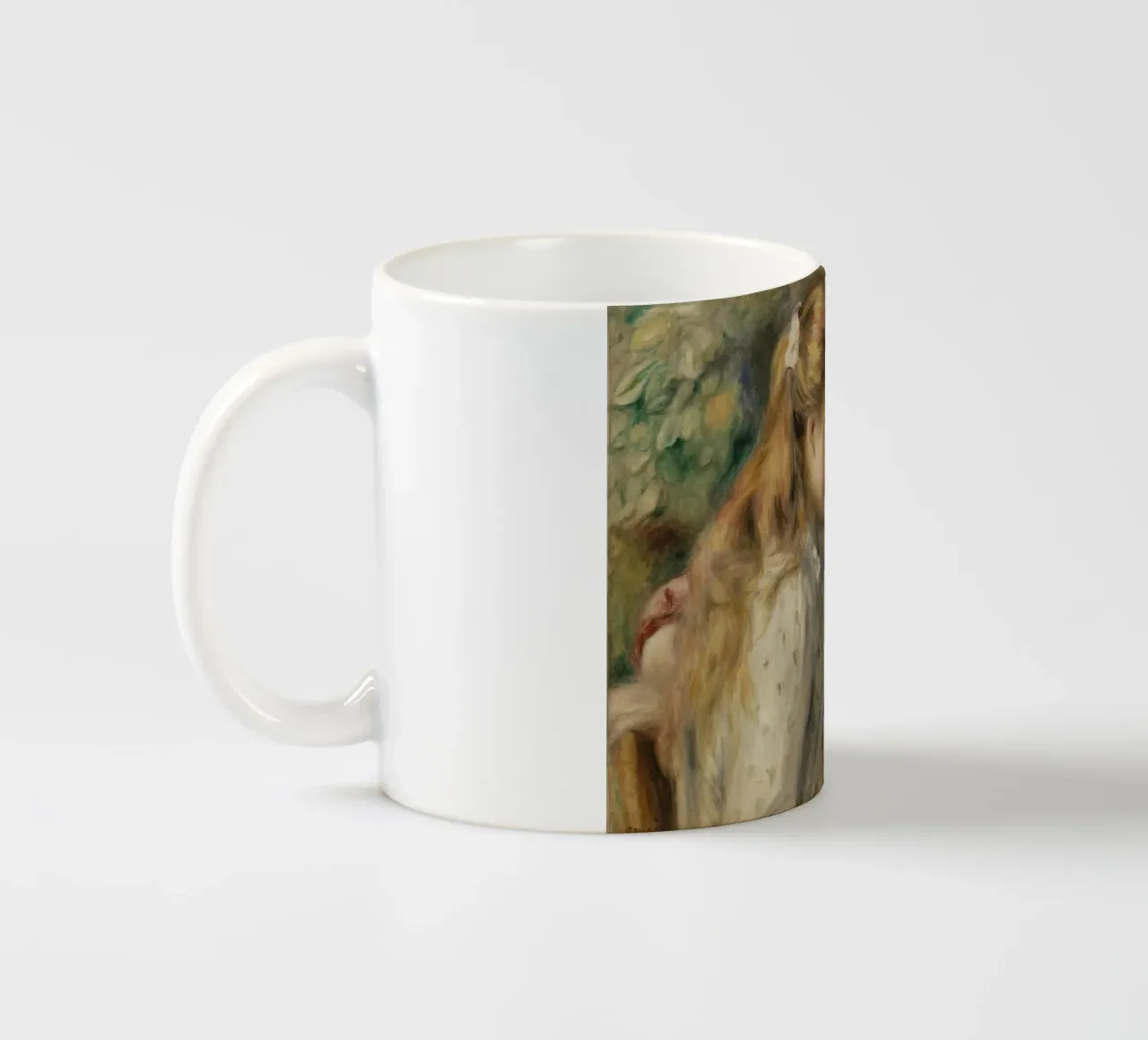 Pierre-Auguste Renoir - La lettura tazza in ceramica da Timeless Artworks