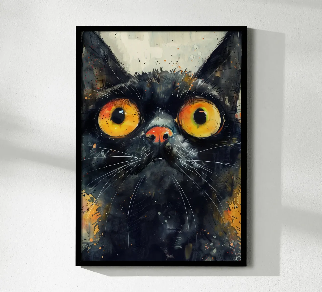 Gatto nero poster da Justyna Jaszke JBJart