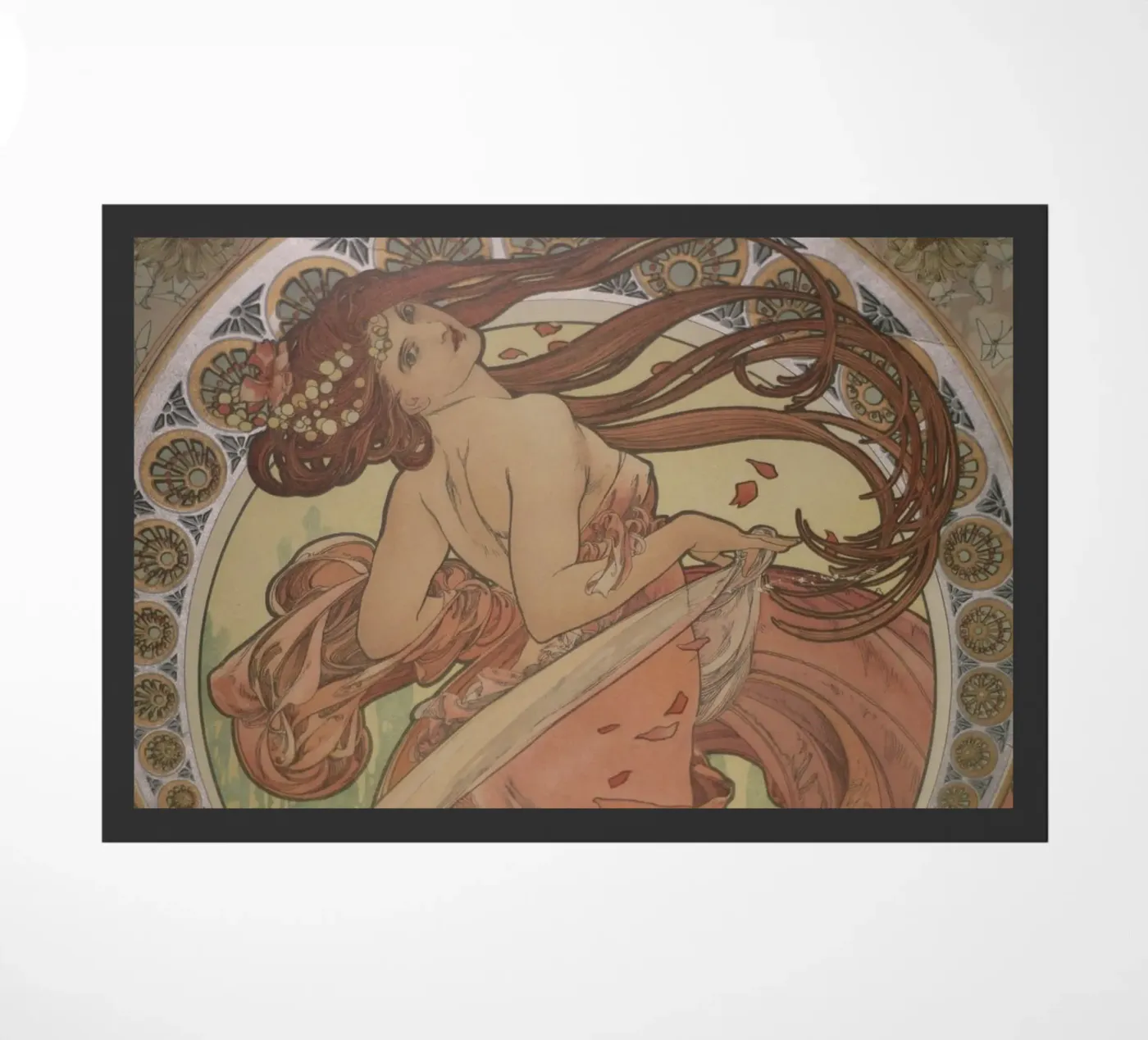 Alphonse mucha - Dans deurmat van Timeless Artworks