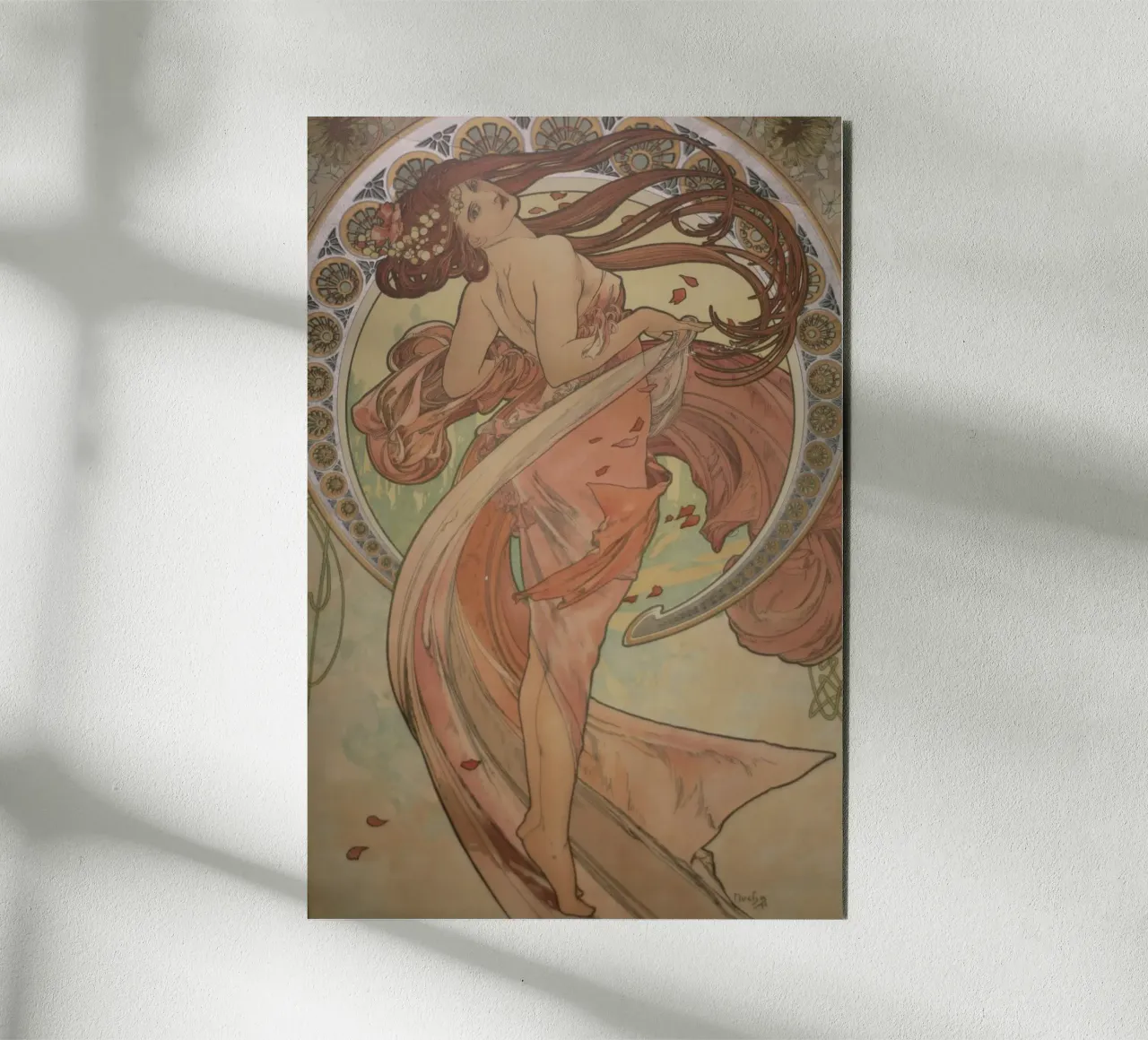 Alphonse mucha - Danza alluminio dibond da Timeless Artworks