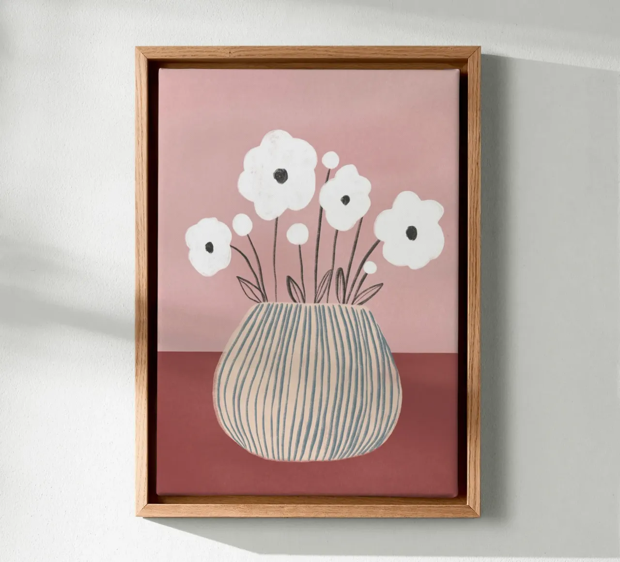 Blossom Study I - Blumenvase Leinwand von BAINAI