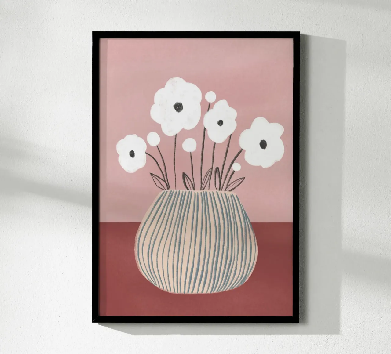 Blossom Study I - Blumenvase poster con telaio in alluminio da BAINAI