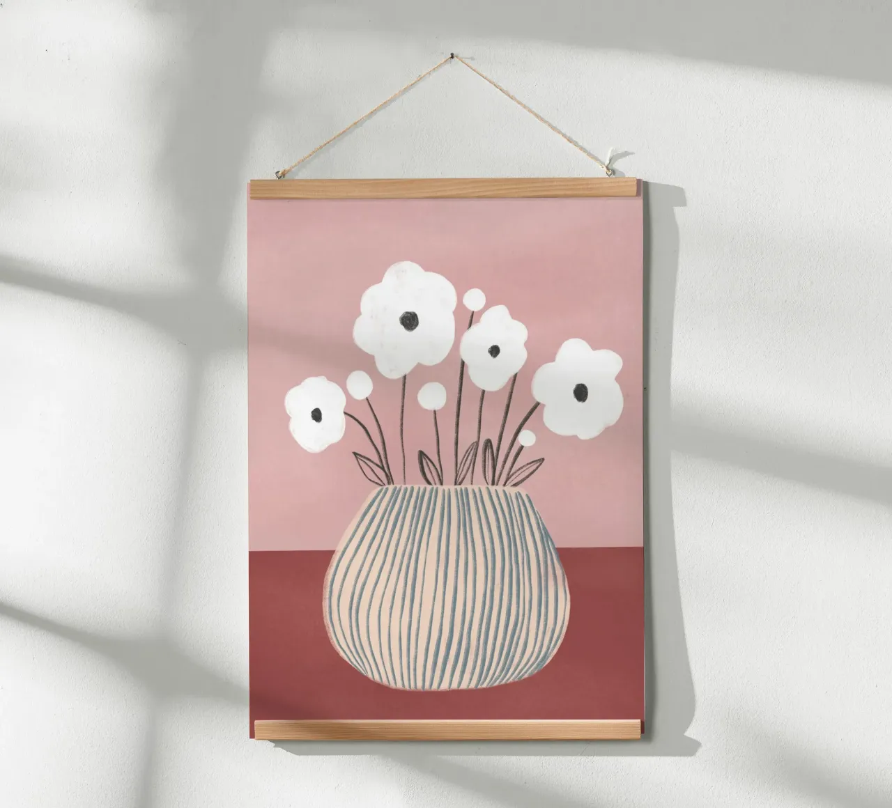 Blossom Study I - Blumenvase poster con telaio in alluminio da BAINAI