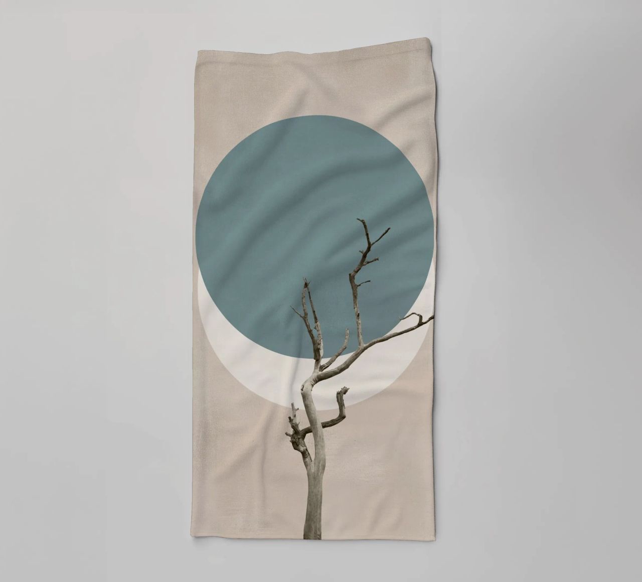 Nature in circles towel by Carinaprint