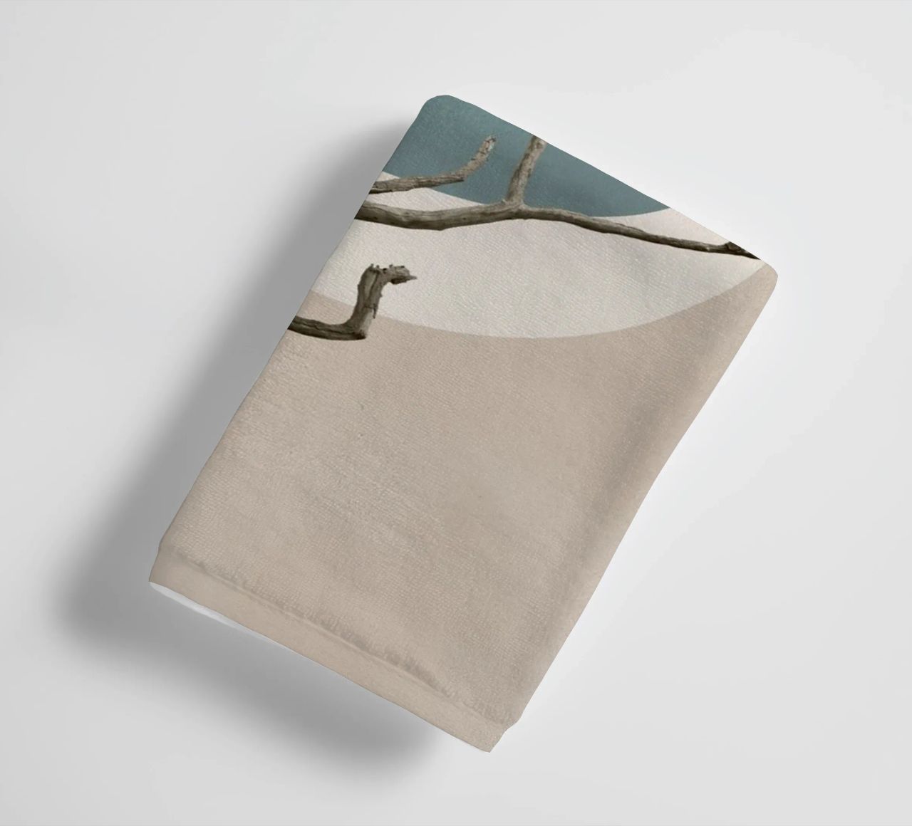 Nature in circles towel by Carinaprint