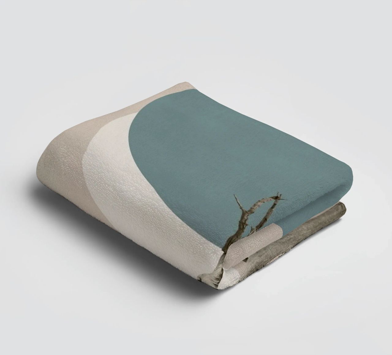 Nature in circles towel by Carinaprint