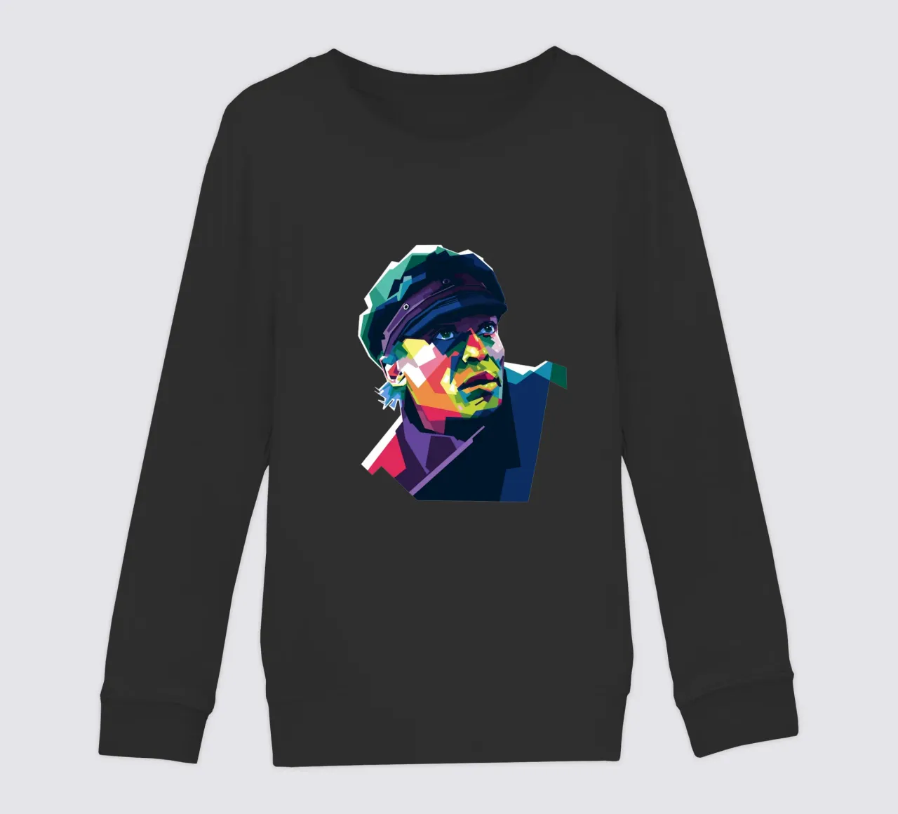 Miles Davis in stile WPAP felpa bambino da Alkahfsmart