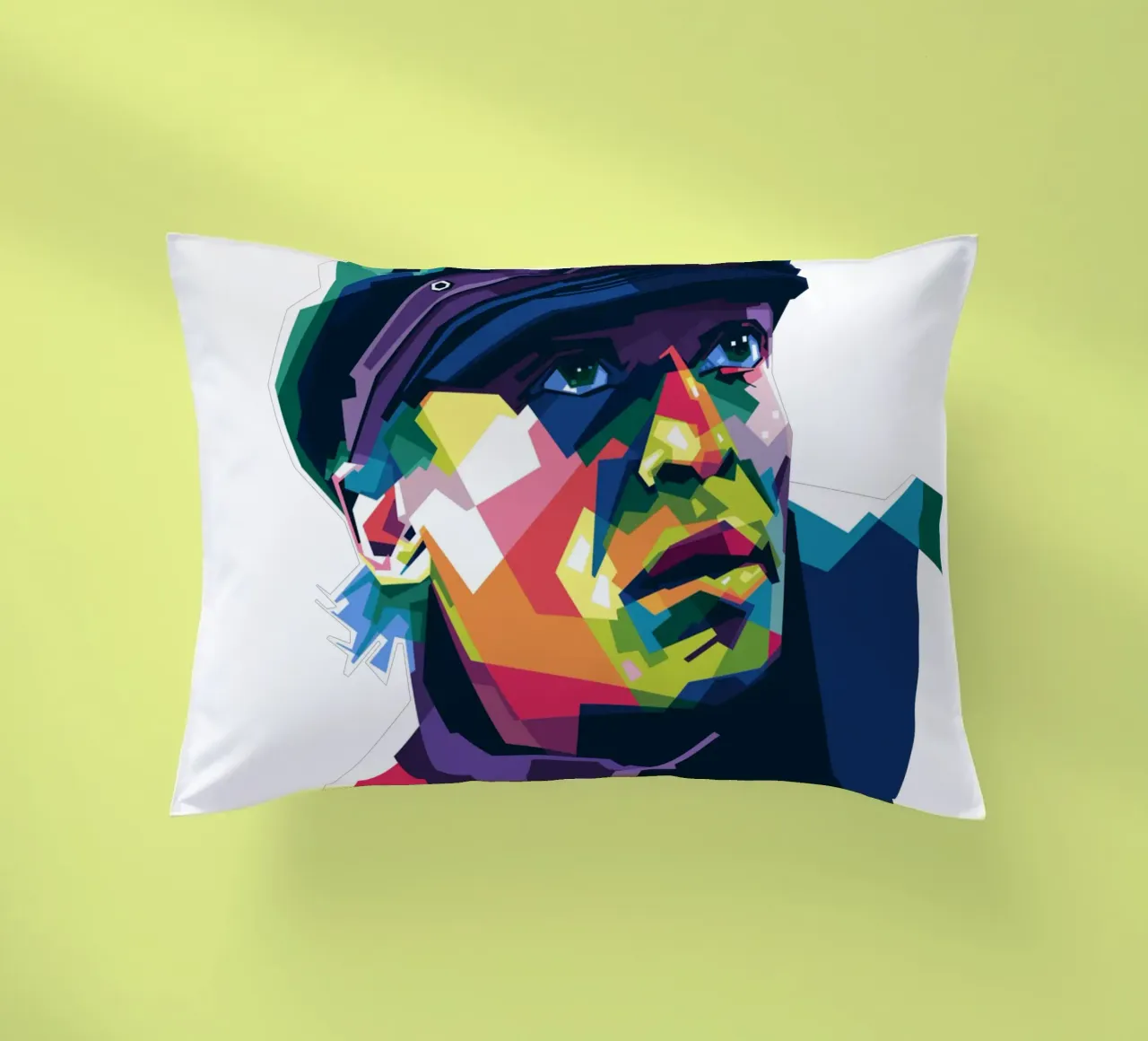 Miles Davis dans le style WPAP coussin de Alkahfsmart