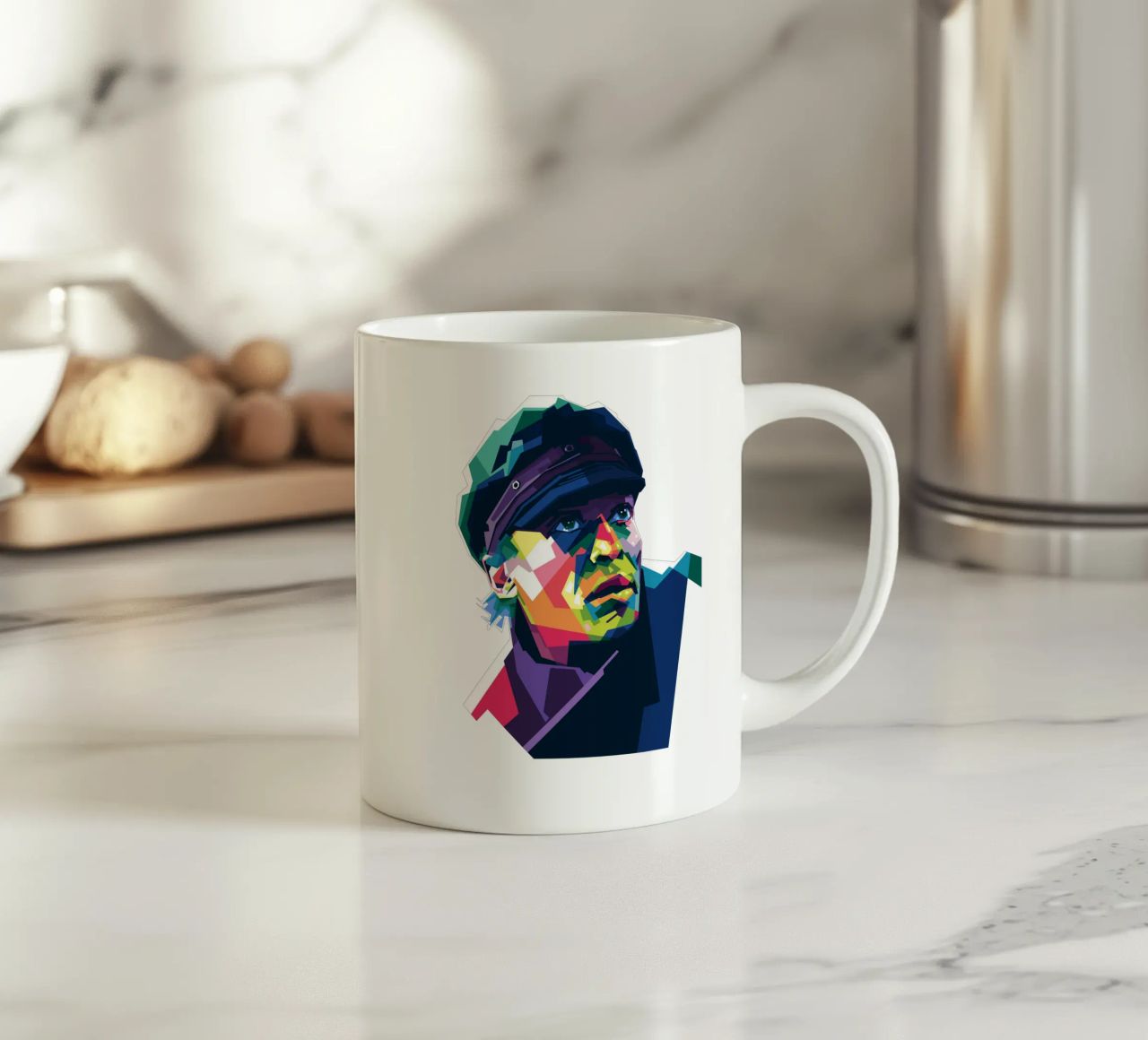 Miles Davis in stile WPAP tazza in ceramica da Alkahfsmart