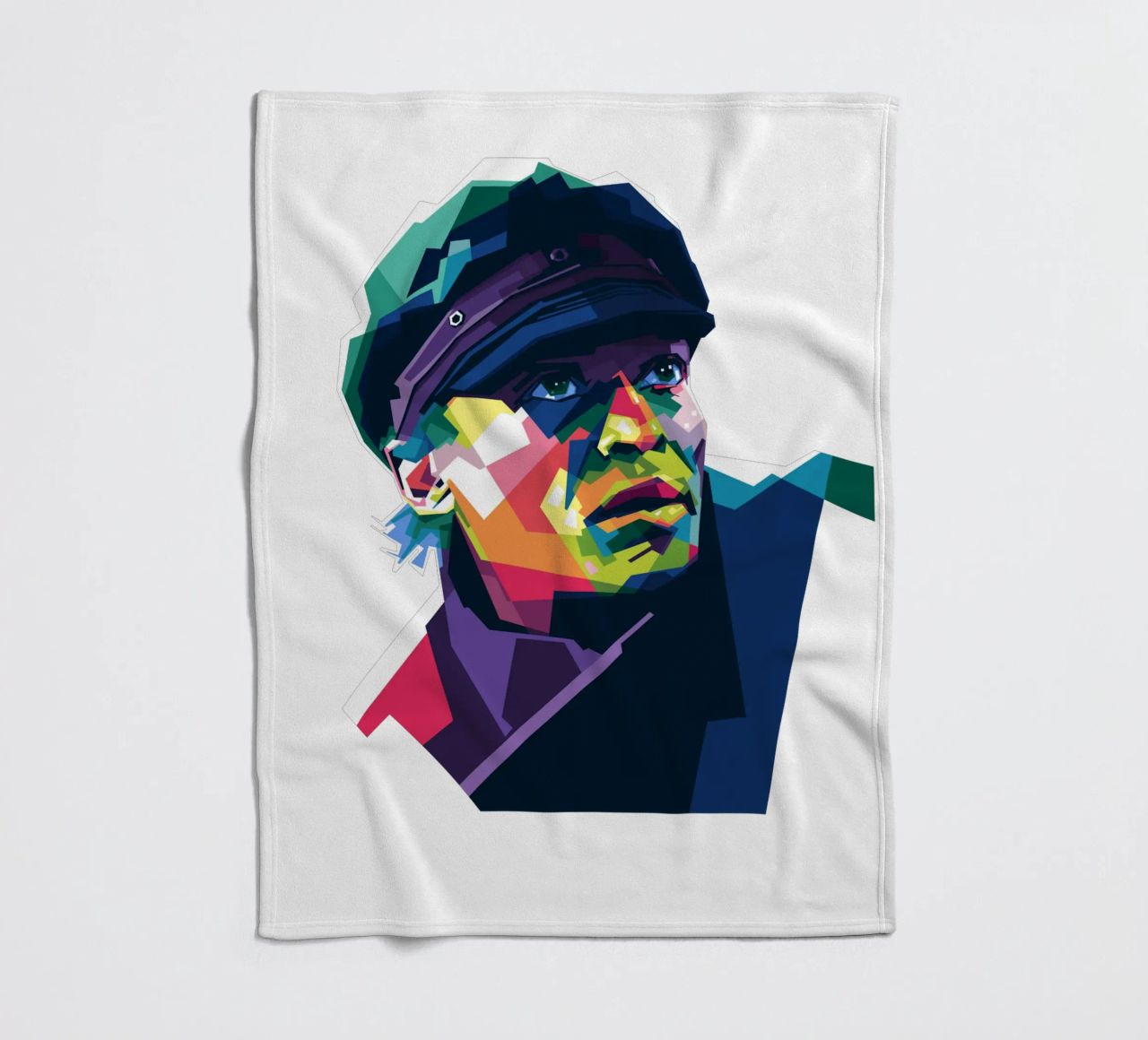 Miles Davis in stile WPAP coperta in pile da Alkahfsmart