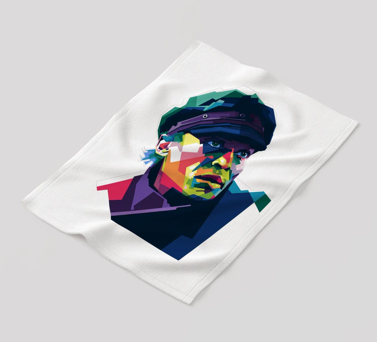 Miles Davis in stile WPAP coperta in pile da Alkahfsmart
