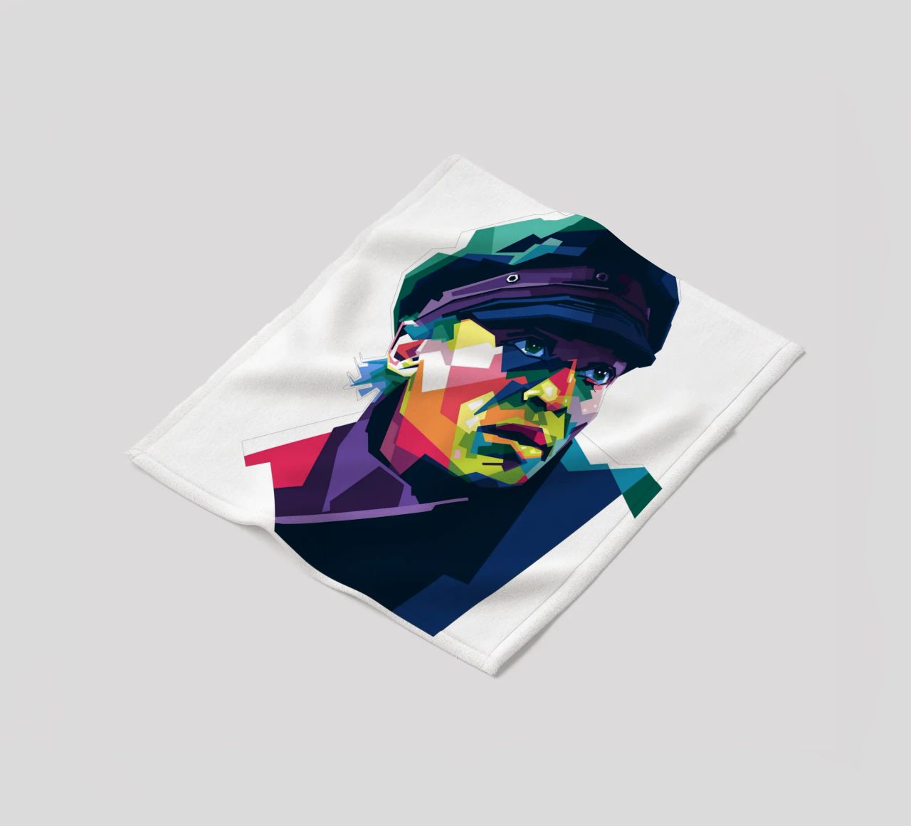 Miles Davis in stile WPAP coperta in pile da Alkahfsmart