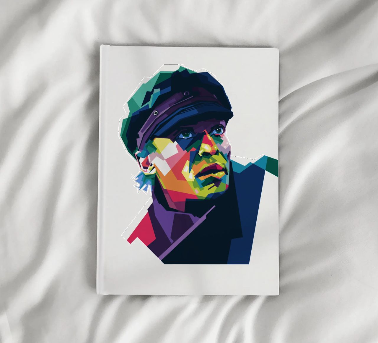 Miles Davis in WPAP style notebook by Alkahfsmart