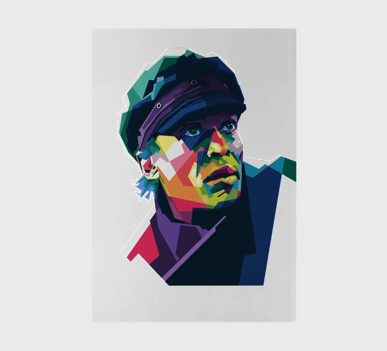 Miles Davis in WPAP style notebook by Alkahfsmart