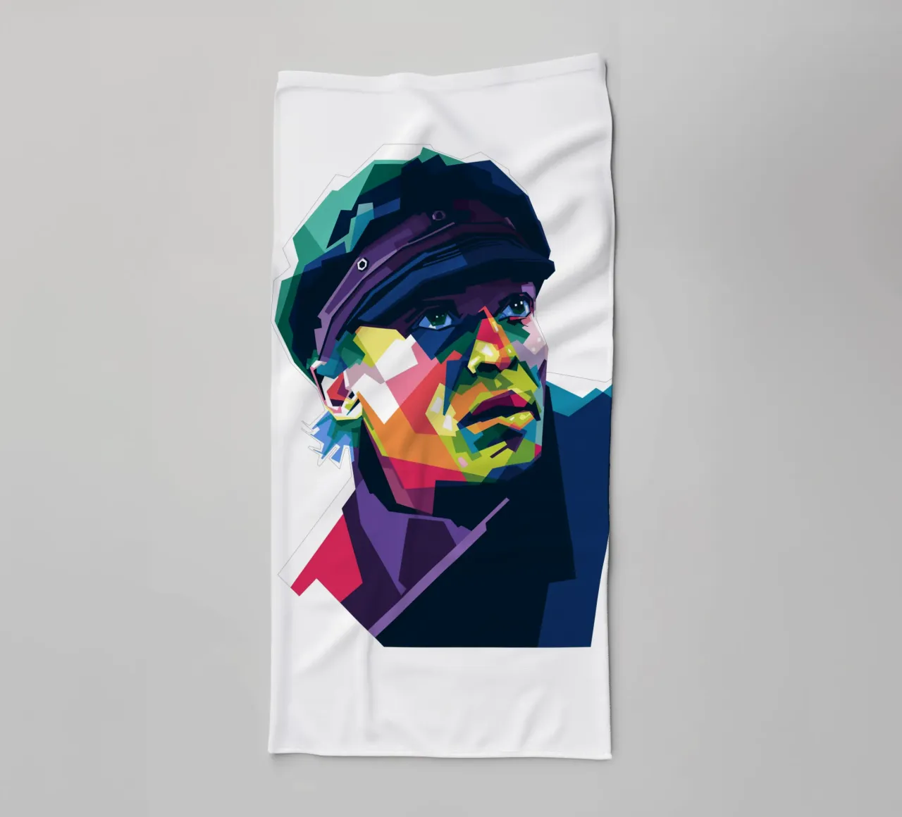 Miles Davis im WPAP-Stil Handtuch von Alkahfsmart