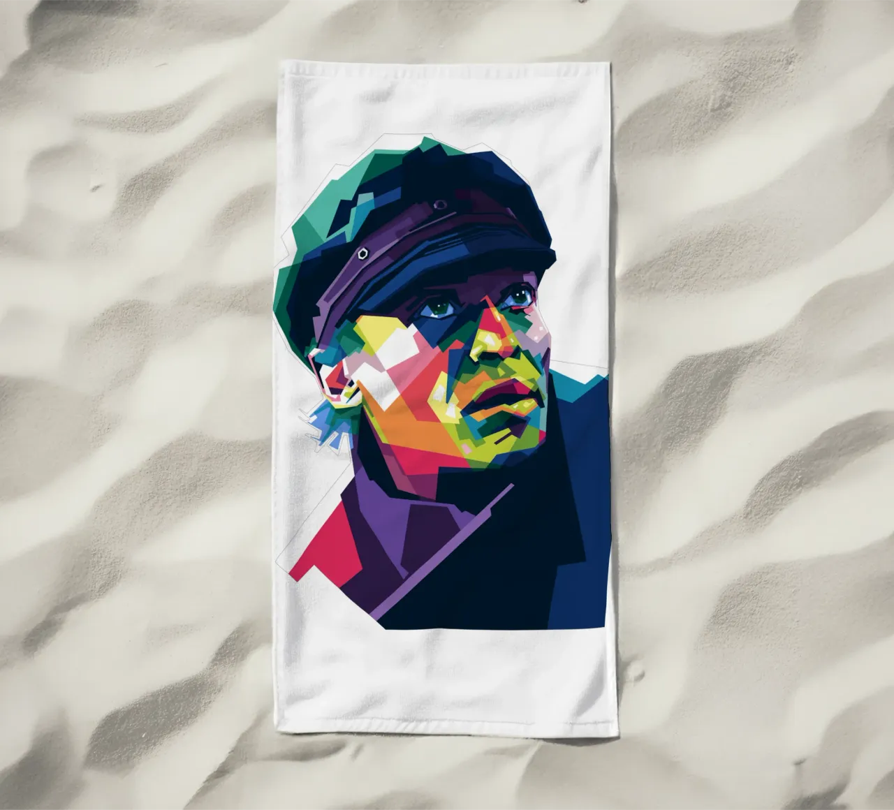 Miles Davis in stile WPAP telo mare da Alkahfsmart