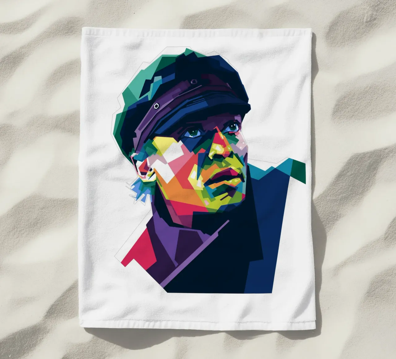 Miles Davis in stile WPAP telo mare da Alkahfsmart