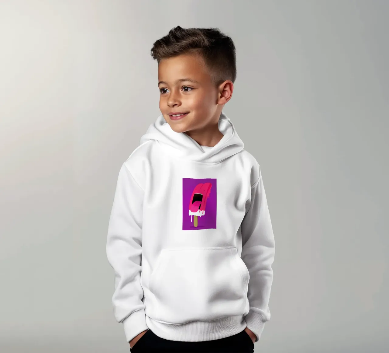 iScream felpa bambino con cappuccio da Róbert Farkas