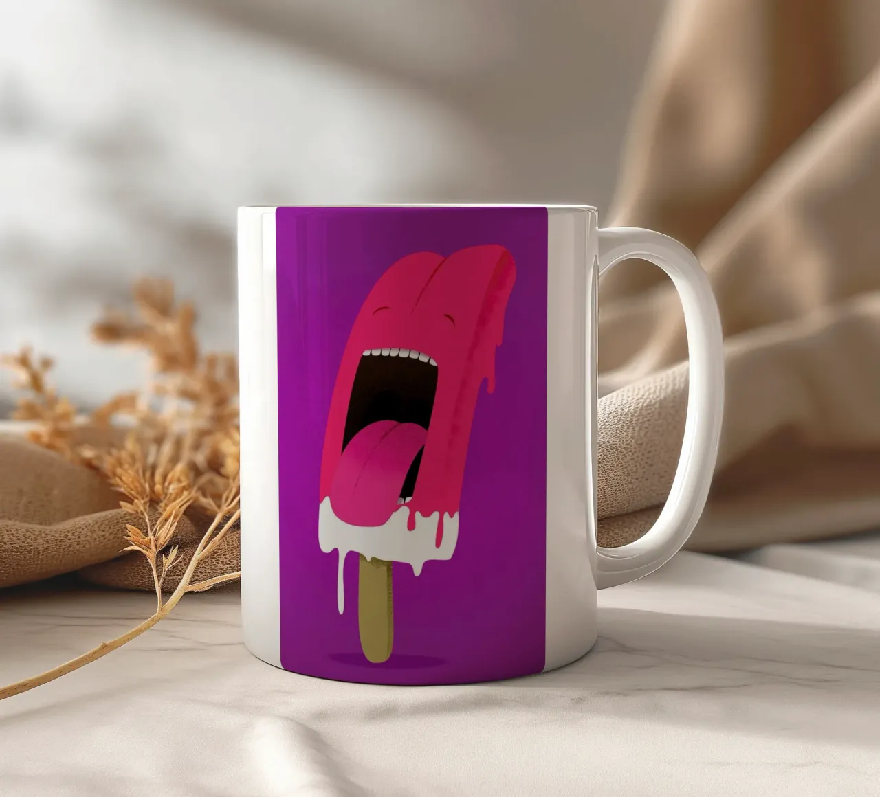 iScream Keramik Tasse von Róbert Farkas