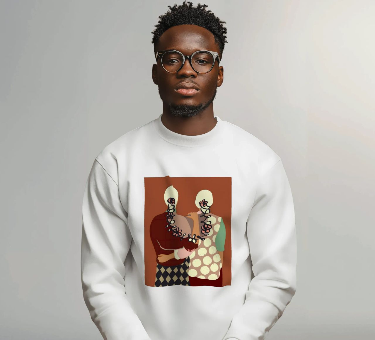Le lien, les femmes L'amitié L'amour La culture de la terre cuite Ensemble sweat de 83oranges
