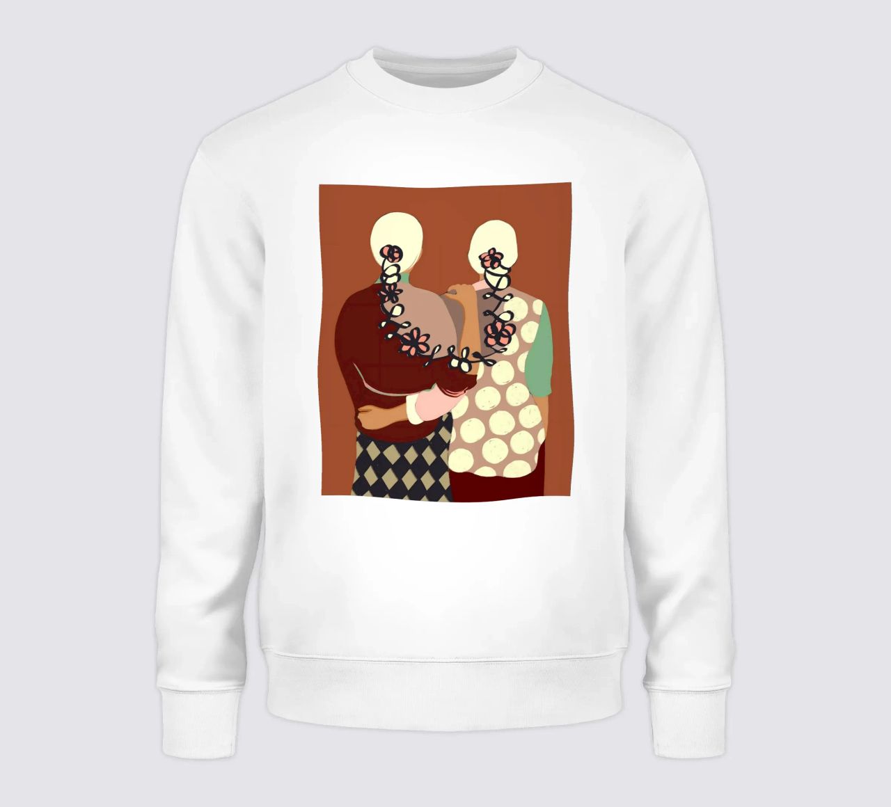 Le lien, les femmes L'amitié L'amour La culture de la terre cuite Ensemble sweat de 83oranges