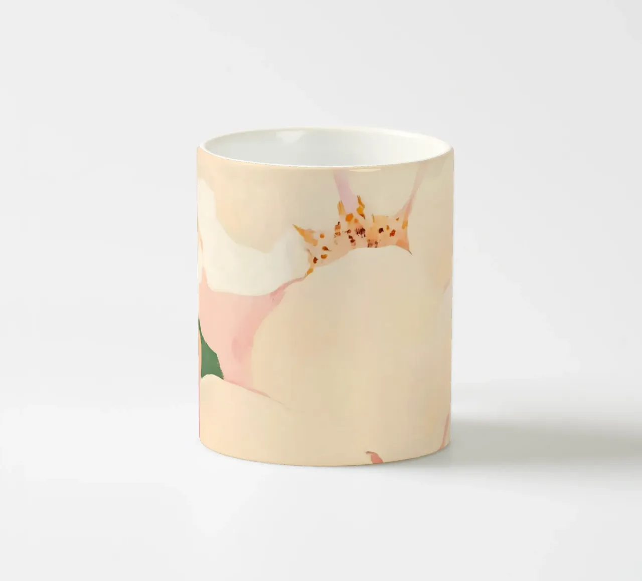 Il fiore più tenero, dipinto floreale botanico a pastello tazza in ceramica da 83oranges
