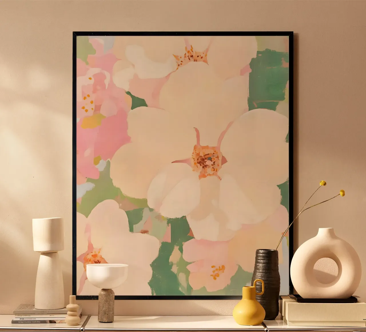Il fiore più tenero, dipinto floreale botanico a pastello carta hahnemühle da 83oranges