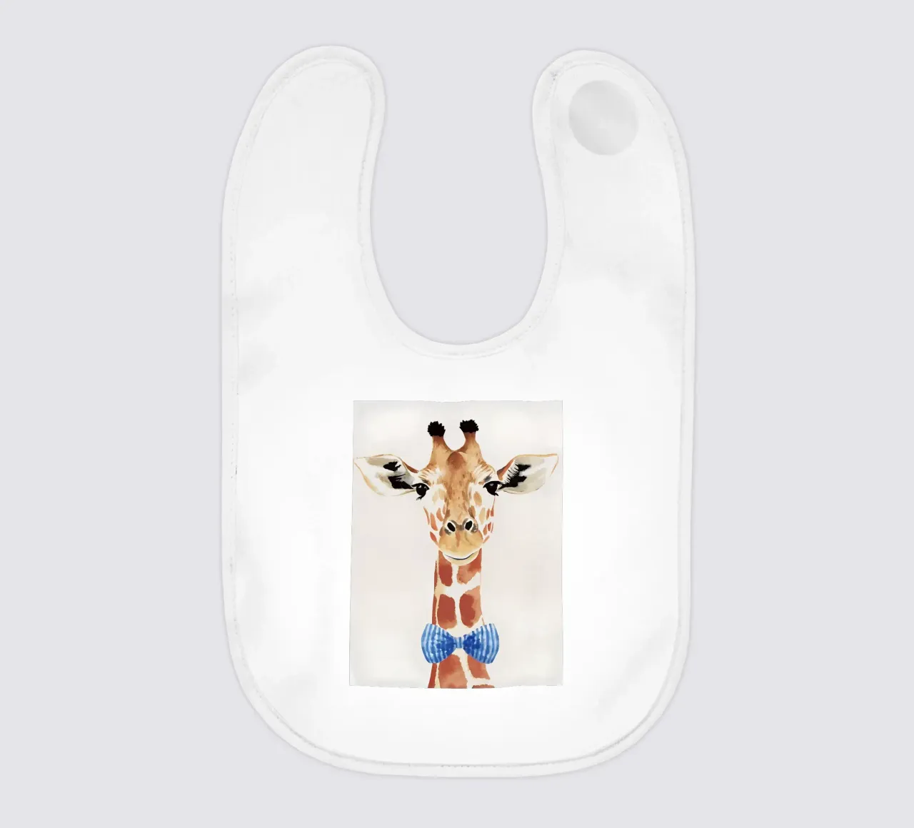 Giraffa gentile con fiocco bavaglino da KidzStudio