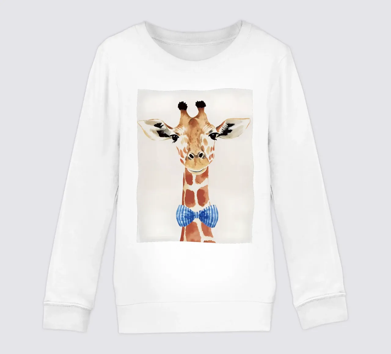 Giraffa gentile con fiocco felpa bambino da KidzStudio