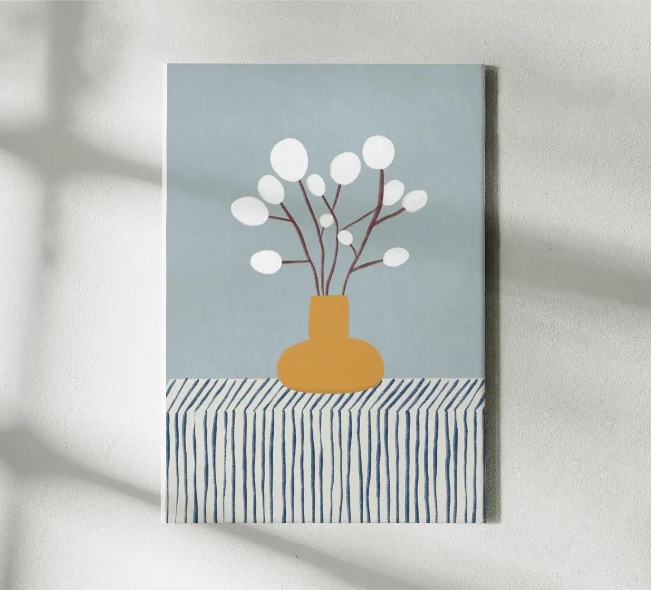 Palmenkätzchen - Blumenvase tela con Cornice a cassetta da BAINAI