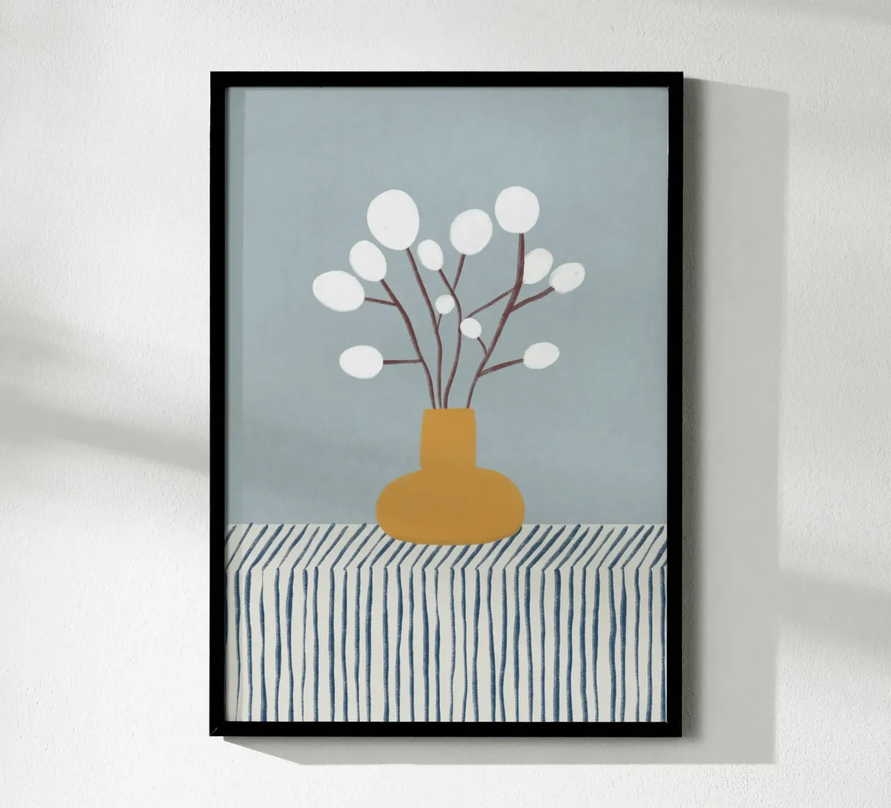 Palmenkätzchen - Blumenvase poster con telaio in alluminio da BAINAI