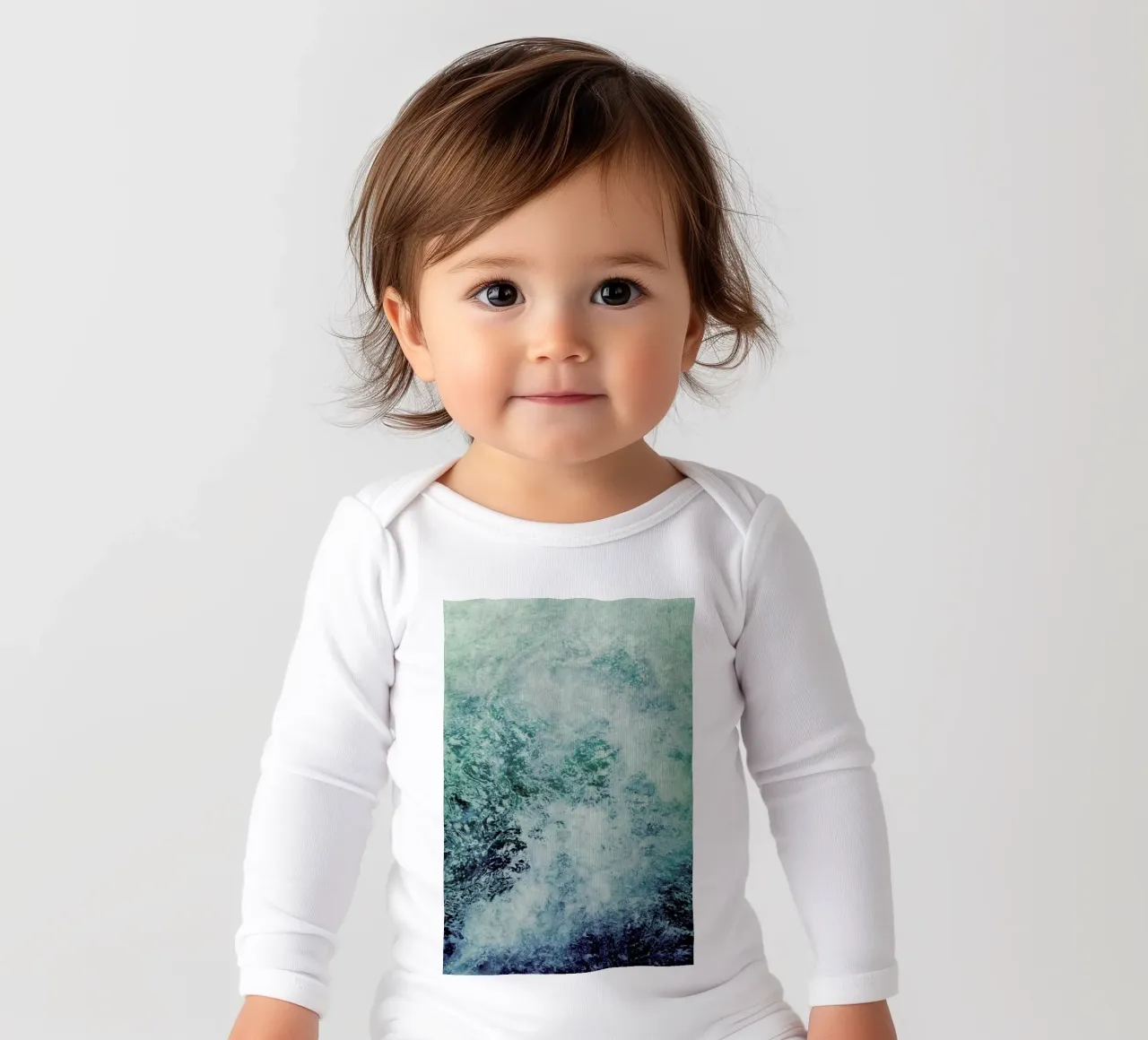 Lifeforce long-sleeve baby romper by Angelo Cerantola