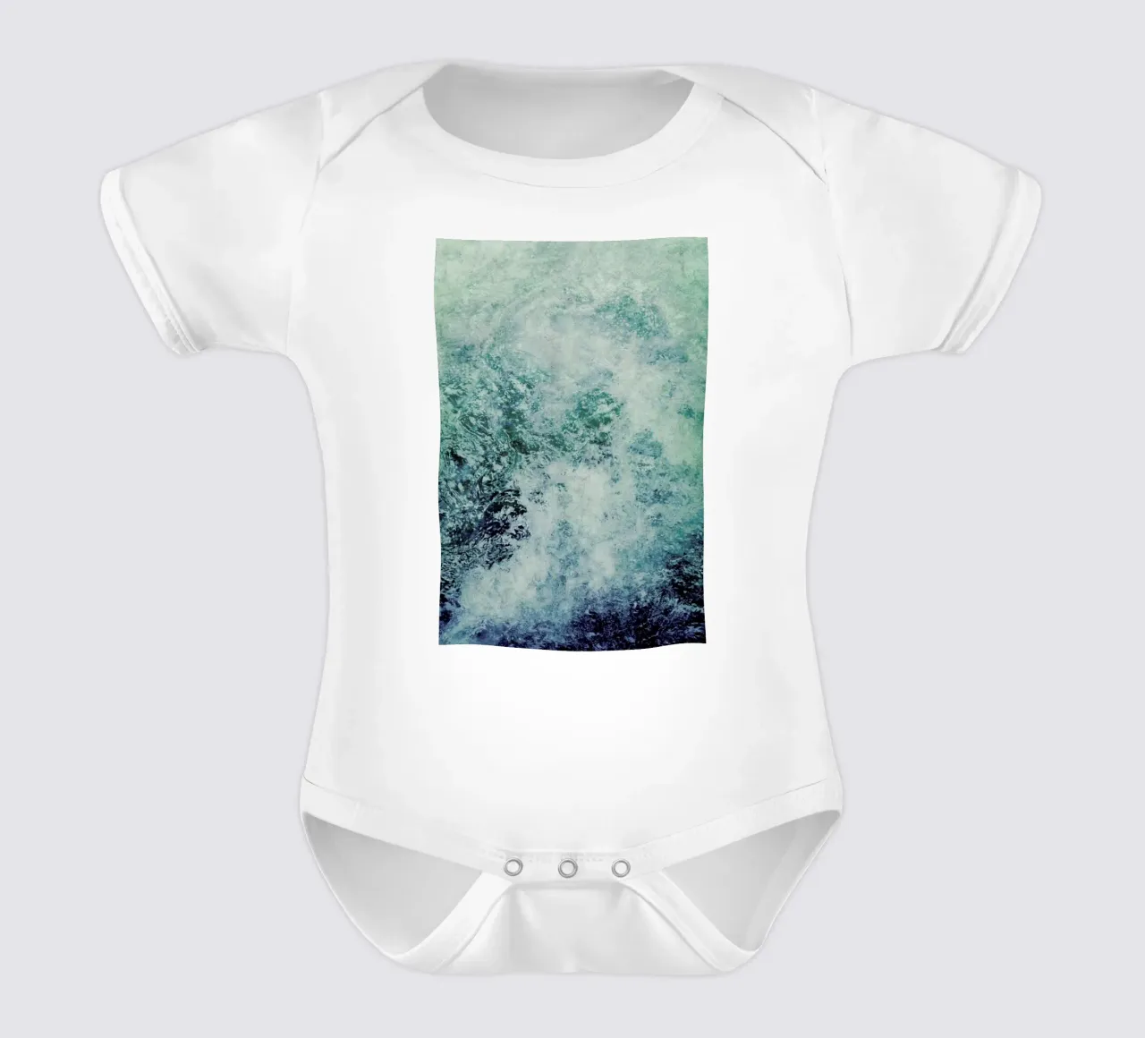 Lifeforce short-sleeve baby romper by Angelo Cerantola