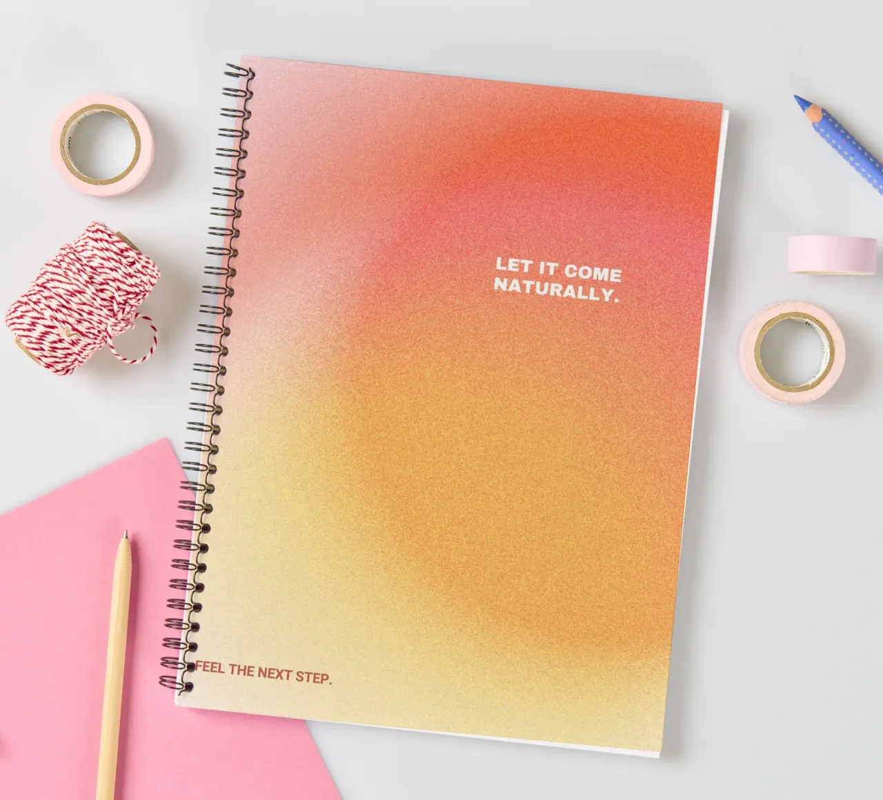 feel in and do it spiral notebook by Ambition Wall