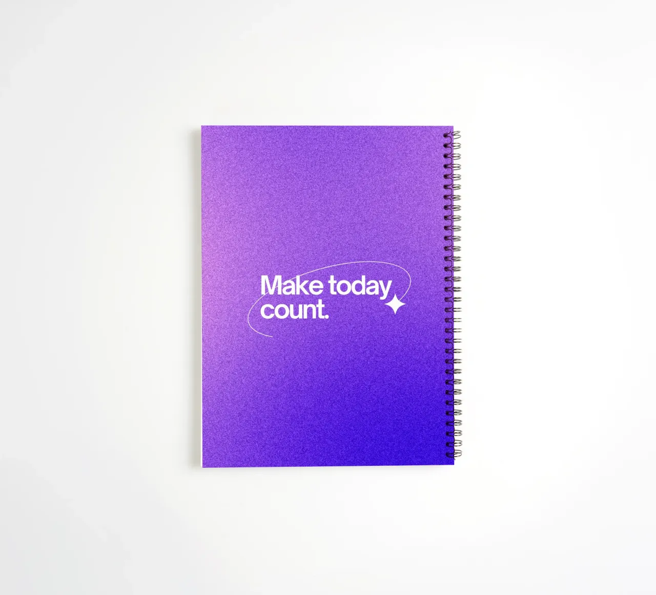 make today count spiral notebook by Ambition Wall