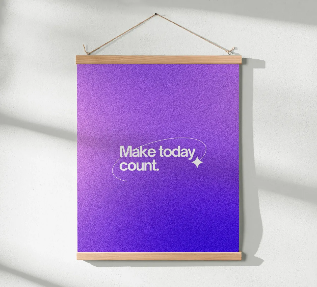 make today count Hahnemühle von Ambition Wall
