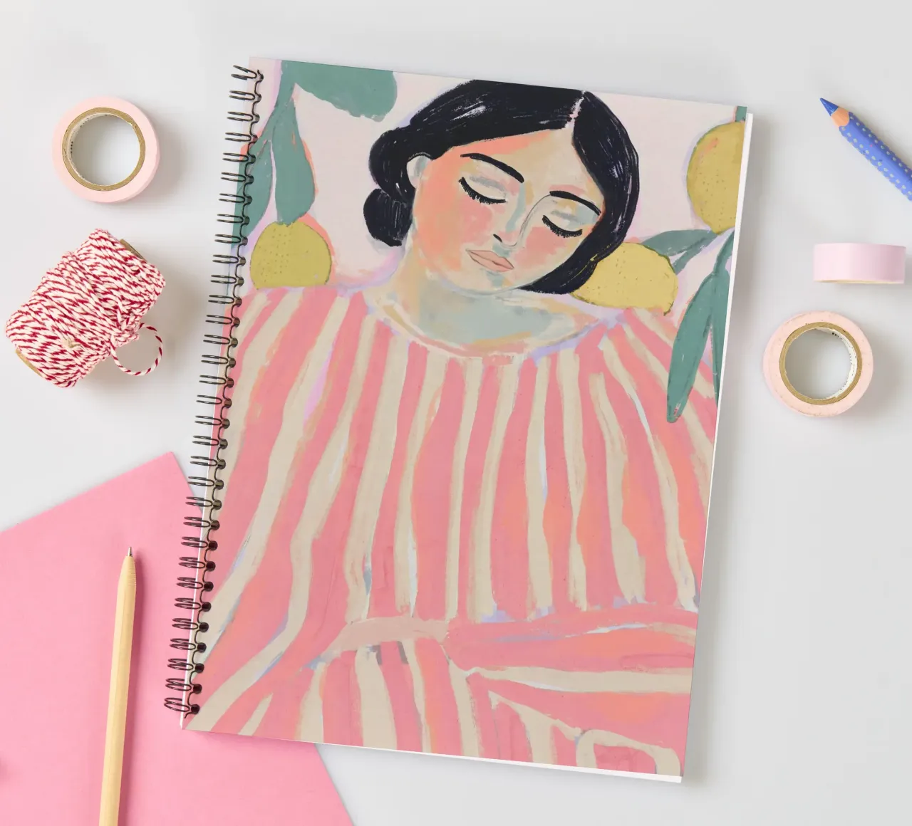 Zen And Zest (Pastel Version) spiral notebook by treechild