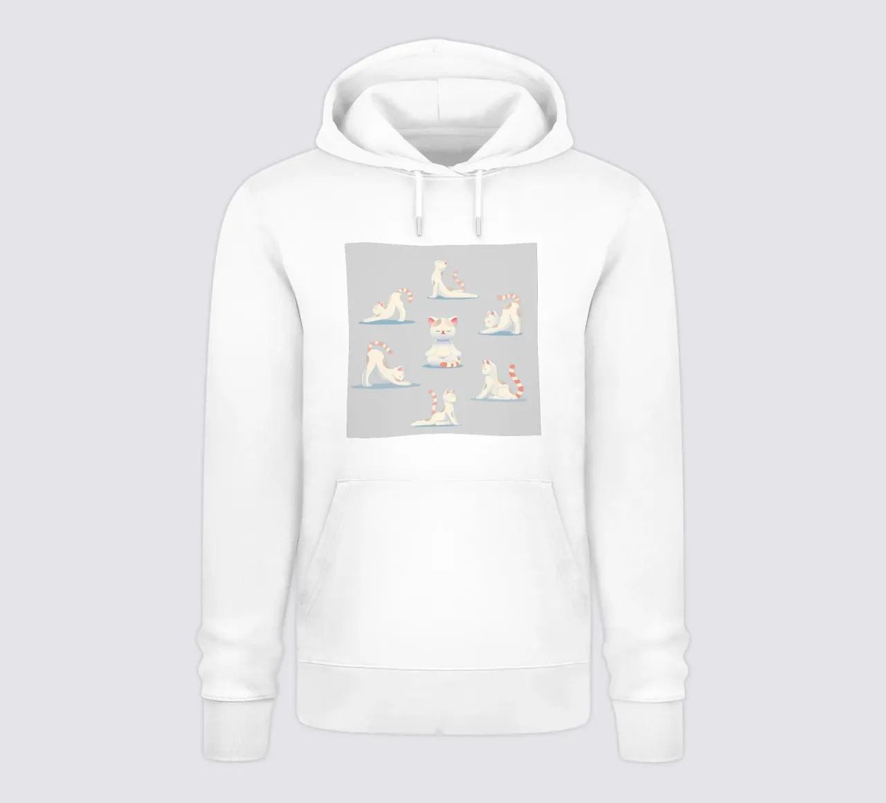 Cat in yoga poses - relaxation & mindfulness hoodie by namosh