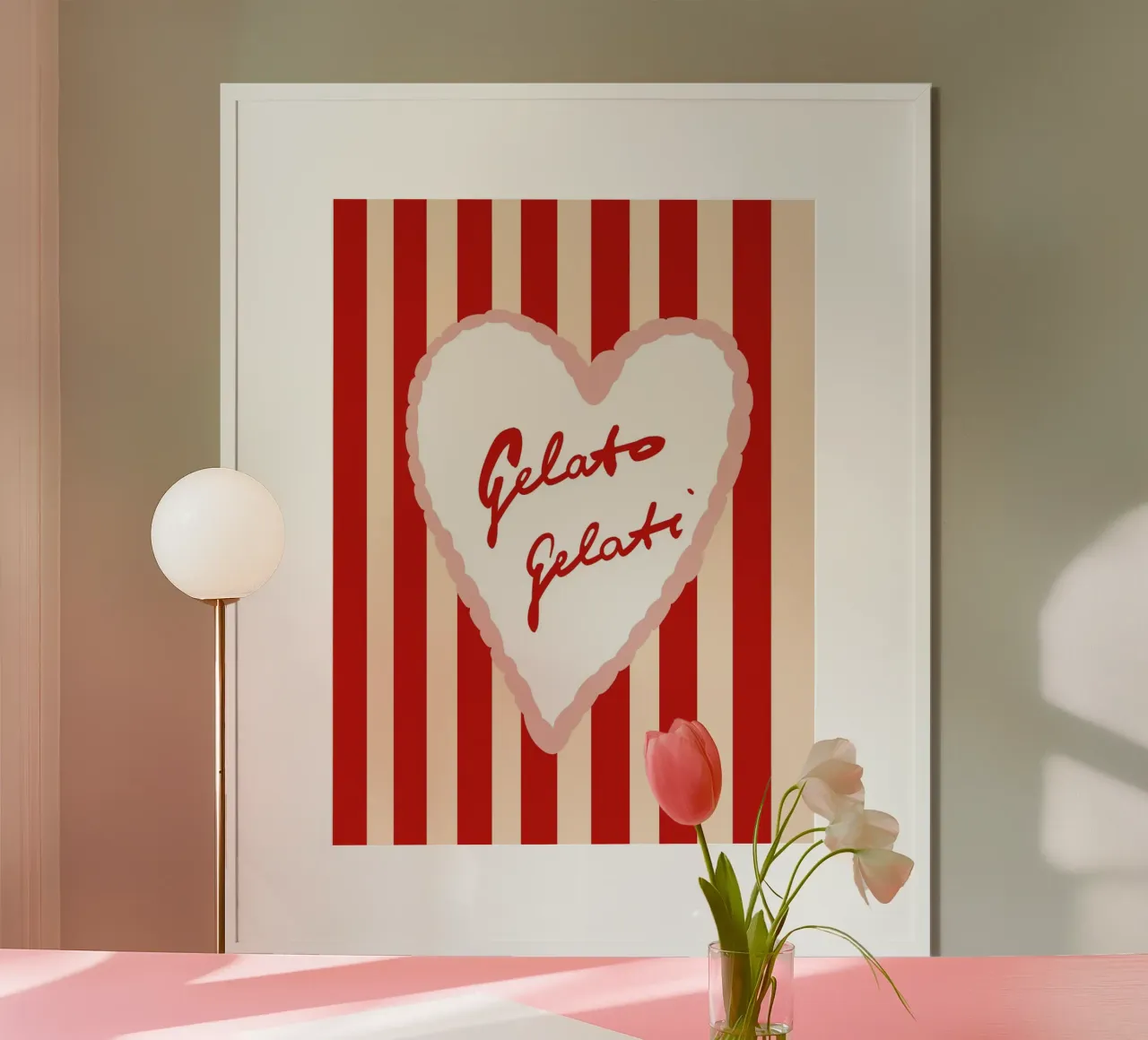 Gelato Gelati poster da Hej Ibiza by Ute Arnold