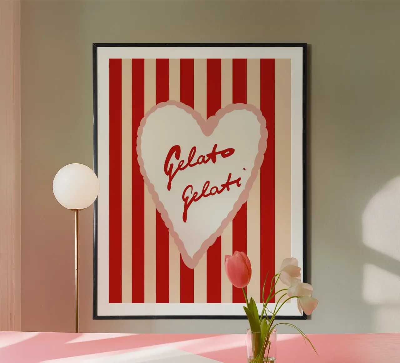 Gelato Gelati poster da Hej Ibiza by Ute Arnold