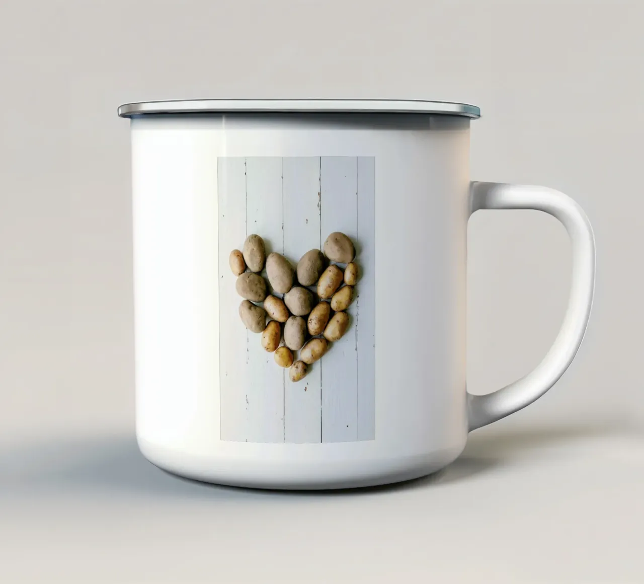 Kartoffelherz tazza in smalto da Eat this