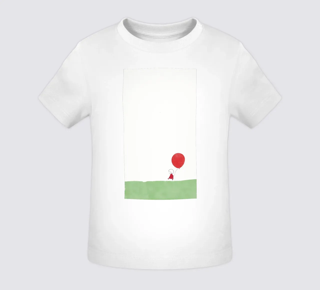 palloncino rosso maglietta neonato da bonglantrungmuoi